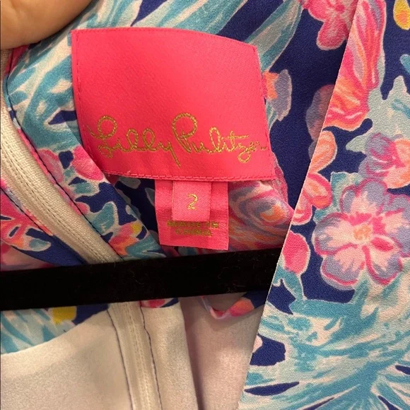 Lilly Pulitzer Pink and Blue Floral Dress - Picture 3 of 4
